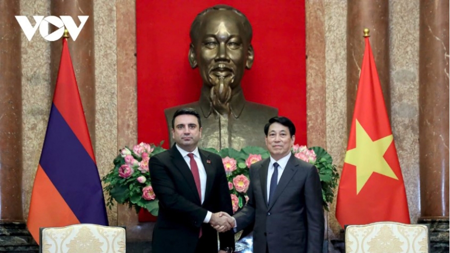 Vietnamese State leader hosts Armenian NA President